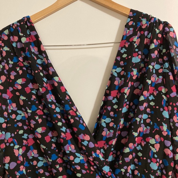 Leyden Black Printed Sheath Short Dress Size XL - Picture 5 of 12